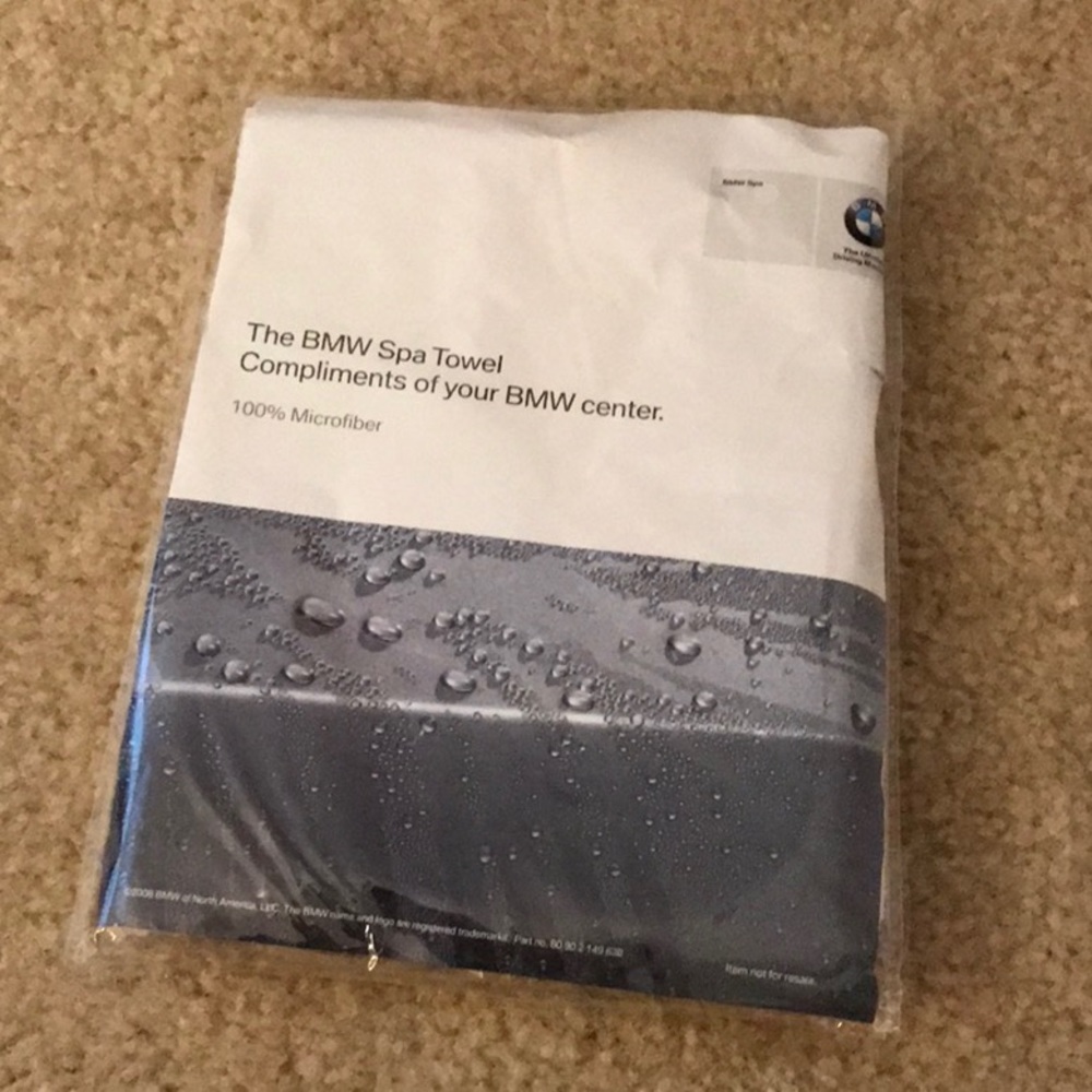 BMW Spa Towel. 100% Microfiber